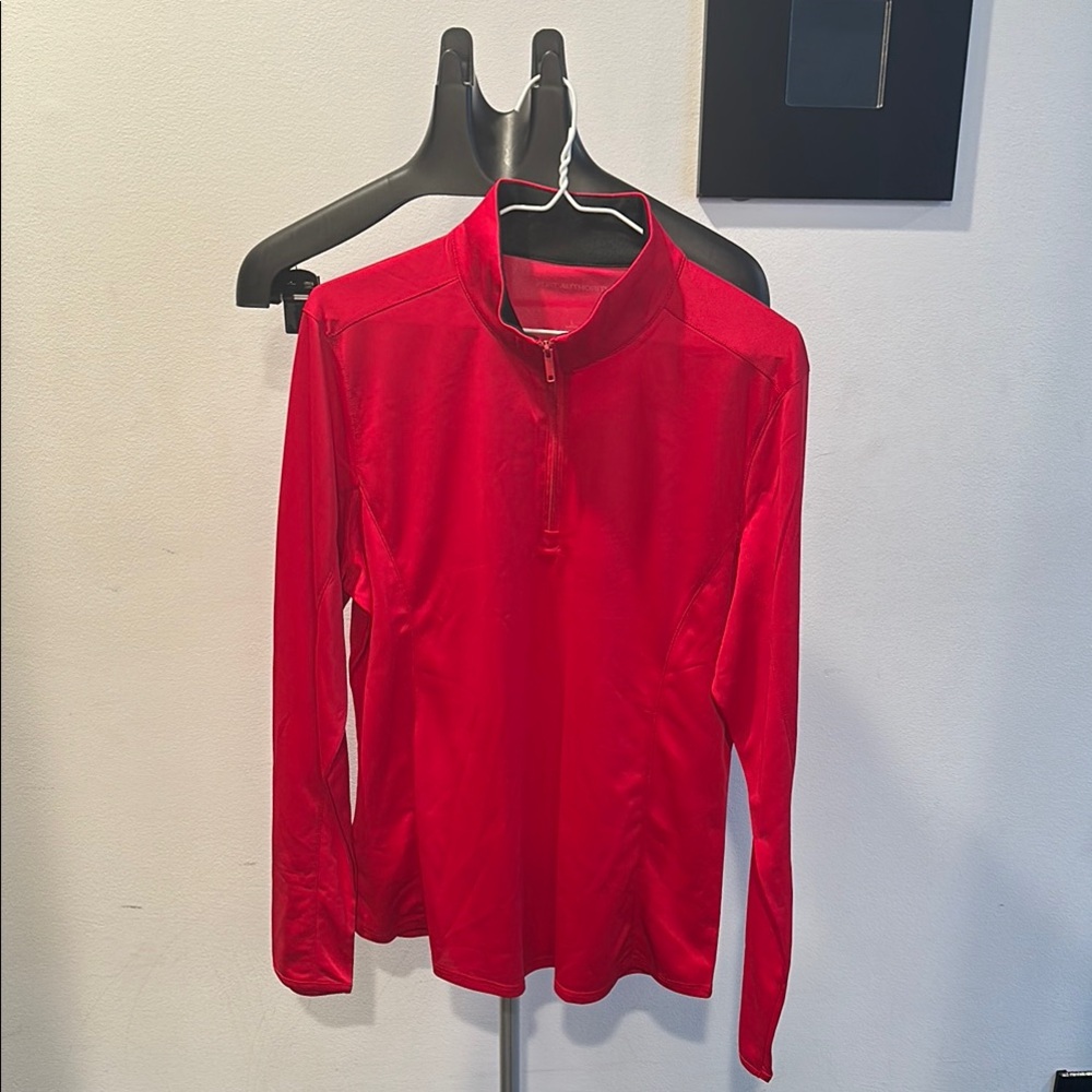 Port Authority Red Long Sleeve Tee